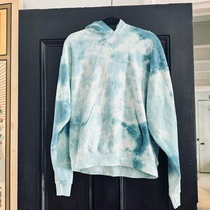 Men's Blue Artist Union Tie-Dye sweatshirt hoodie